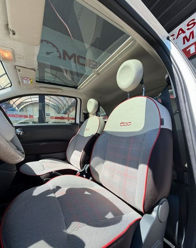 Fiat 500 1.2 8v 69ch Lounge Blanc de 2017