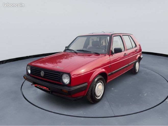 Volkswagen Golf 2 CL 1.3 55CH Toit ouvrant Attelage Rouge de 1990