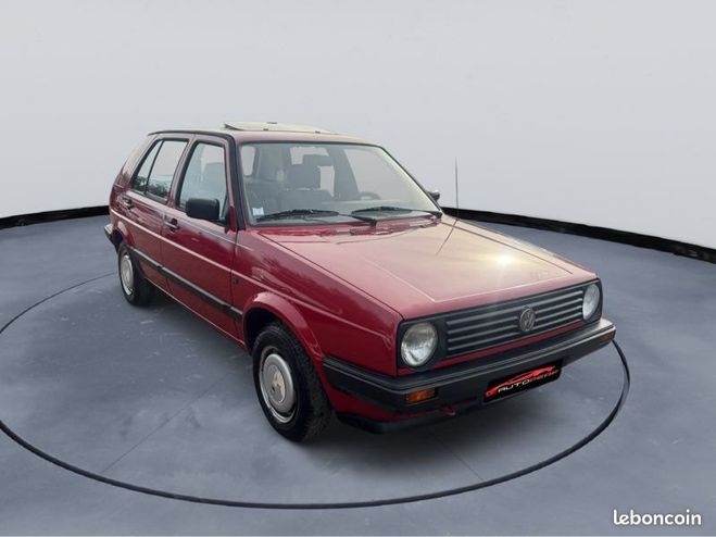 Volkswagen Golf 2 CL 1.3 55CH Toit ouvrant Attelage Rouge de 1990