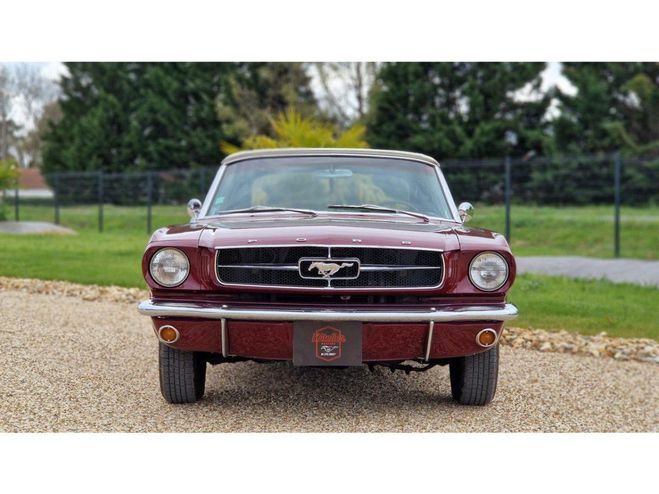 Ford Mustang CABRIOLET 289 CI V8 CODE C BURGUNDY ROUGE de 1965