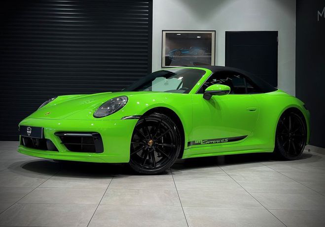 Porsche 911 992 CARRERA 4S CABRIOLET PACK SPORTDESIG Vert de 2020