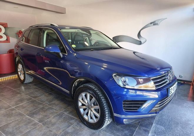 Volkswagen Touareg II 3.0 V6 TDI 262 BlueMotion Technology  Bleu de 2014