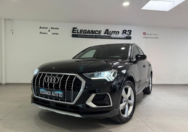 Audi Q3 35 TDI 150CH DESIGN LUXE S TRONIC 7 SUIV Noir de 2021