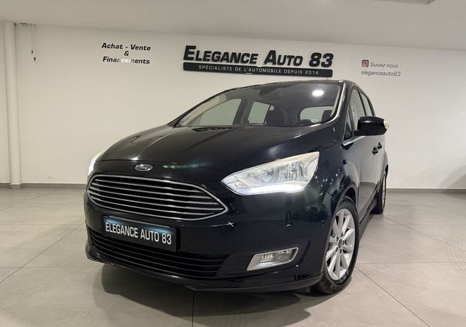 Ford grand C Max 1.5 TDCI 120CH STOP&START TITANIUM 7 PLA Noir de 2017