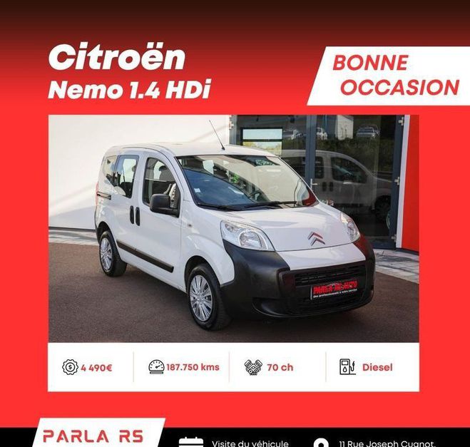 Citroen Nemo 1.4 HDi 70ch 5 places Blanc de 2009