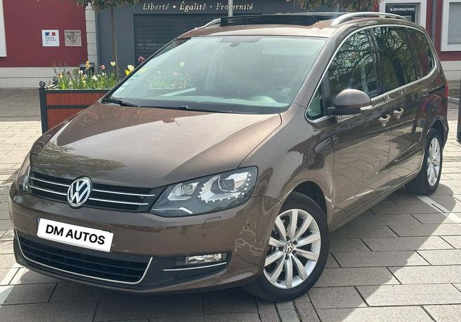 Volkswagen Sharan 2.0 tdi carat 7 places   camera de recul Marron de 2013