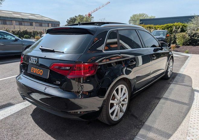 Audi A3 Sportback 2.0 tdi 150ch ambition luxe s  Noir de 2014
