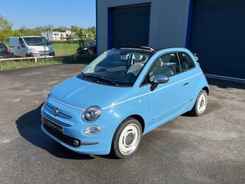  Voir d&eacute;tails -Fiat 500 500C 1.2i 69 S&S CABRIOLET Spiaggina 58  &agrave; Crottet (01)