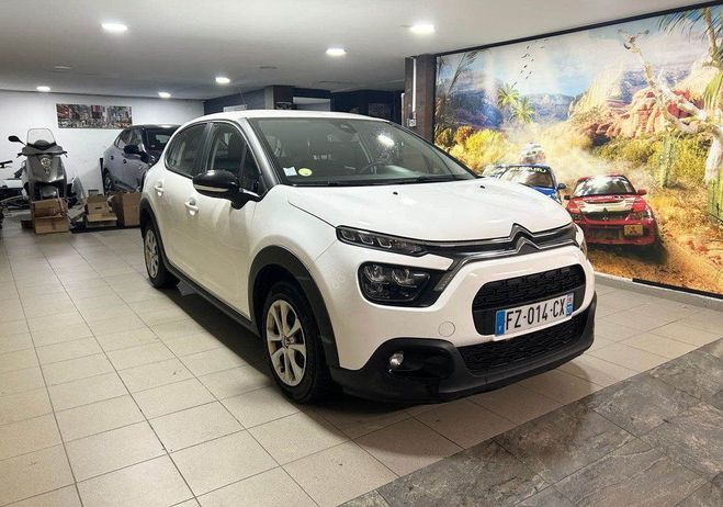 Citroen C3 1.5 bluehdi 100ch 2 places bvm 6 feel 05 Blanc de 2021