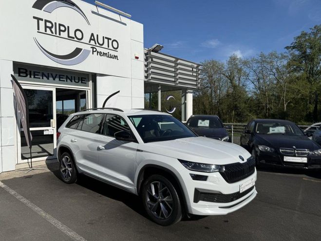 Skoda Kodiaq 2.0 TDI SCR - 150 - BV DSG7 7pl Sportlin BLANC de 2022