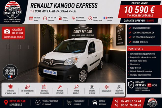Renault Kangoo 1.5 BlueDCi 95ch Express Extra S�rie Sp� Blanc de 2020