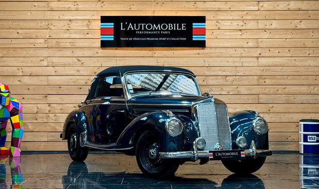 Mercedes 220 benz ( w187 ) cabriolet type a Bleu de 1960