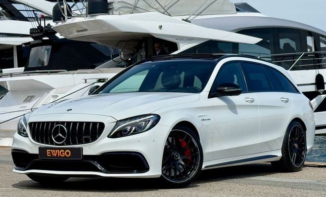 Mercedes Classe C c63 s amg t 4.0 v8 bi-turbo 510ch dct +  Blanc de 2017