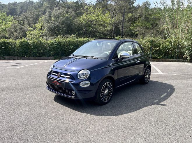 Fiat 500 CABRIO Riva 1.2 8v 69ch Bleu Fonc� M�tallis� de 2017