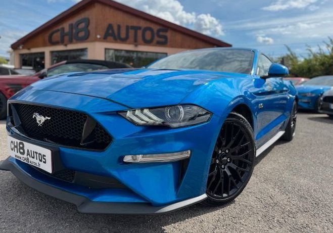 Ford Mustang v8 5.0 fastback phase 2 450 ch din bleu  Bleu de 2019