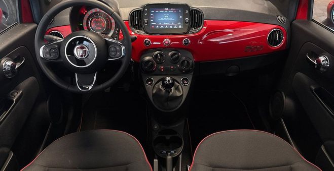 Fiat 500 1.0 70 bsg mhev hybrid red club start-st Rouge de 2022