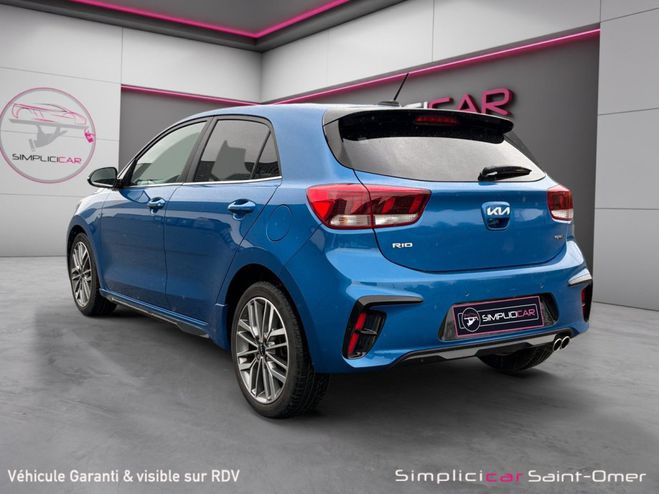 Kia Rio 1.0 T-GDi 100 ch DCT7 GT-Line Garantie C Bleu de 2023