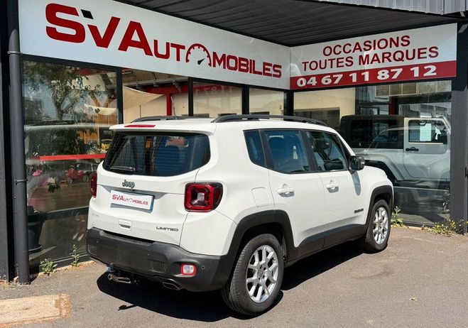 Jeep Renegade 1.3 GSE T4 150ch Limited BVR6 Blanc de 2019