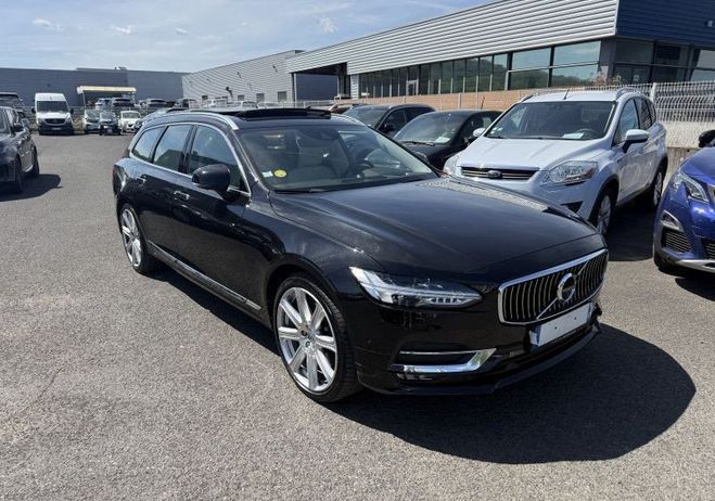 Volvo V90 D5 AWD 235CH INSCRIPTION LUXE GEARTRONIC Noir de 2017