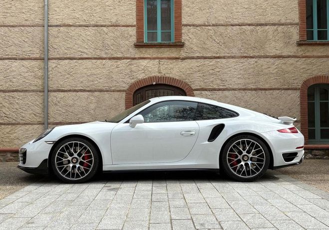 Porsche 911 991 TURBO COUP� Phase 1 3.8 520ch PACK A Blanc de 2015
