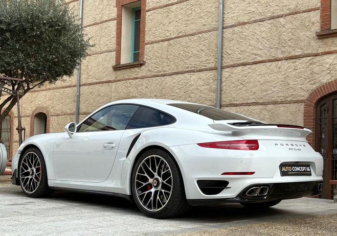 Porsche 911 991 TURBO COUP� Phase 1 3.8 520ch PACK A Blanc de 2015