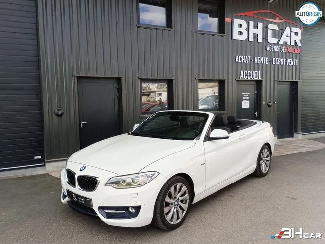 BMW Serie 2 CABRIOLET 220D 190CV BV8 SPORT Si�ges Ch Blanc de 2015
