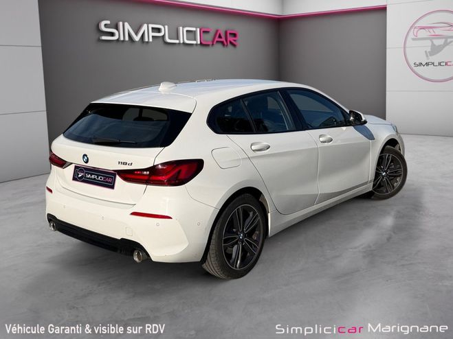 BMW Serie 1 F40 118d 150 ch Edition Sport Carplay Ca Blanc de 2020