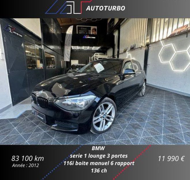 BMW Serie 1 (F21-F20) 116i Noir de 2012