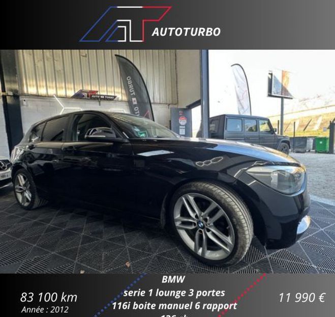 BMW Serie 1 (F21-F20) 116i Noir de 2012