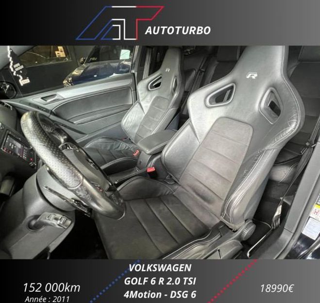 Volkswagen Golf VI 2.0 TSI 270CH R 4MOTION DSG6 3P Vert de 2011