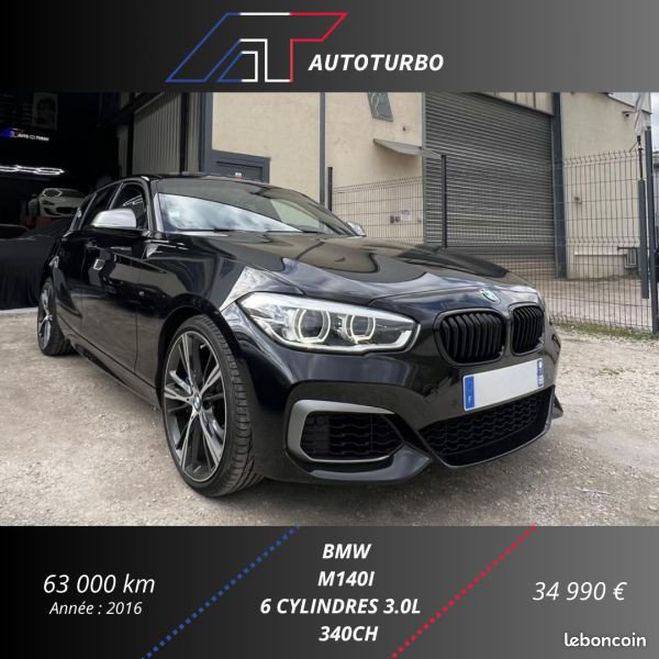 BMW Serie 1 (F21-F20) M140IA XDRIVE 340CH 5P Noir de 2016
