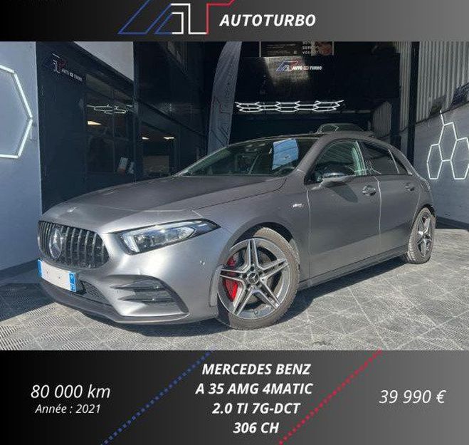 Mercedes Classe A 35 AMG 306CH TOIT OUVRANT KEYLESS CARPLA Gris de 2021