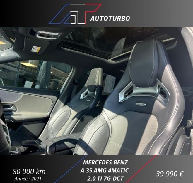Mercedes Classe A 35 AMG 306CH TOIT OUVRANT KEYLESS CARPLA Gris de 2021