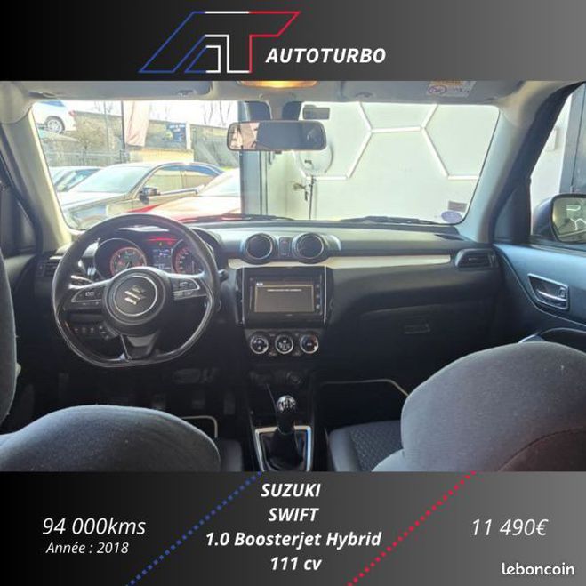 Suzuki Swift 1.0 BOOSTERJET HYBRID SHVS 111CH PACK  de 2018