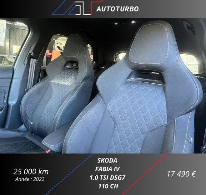 Skoda Fabia 1.0 TSI 110CH STYLE DSG7 Gris de 2022