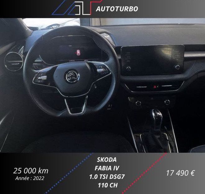 Skoda Fabia 1.0 TSI 110CH STYLE DSG7 Gris de 2022