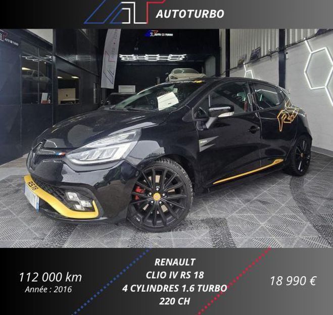 Renault Clio RS IV TROPHY Noir de 2016