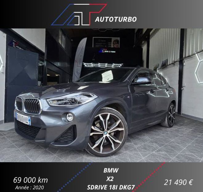 BMW X2 (F39) SDRIVE18IA 136CH M SPORT DKG7 Gris de 2020
