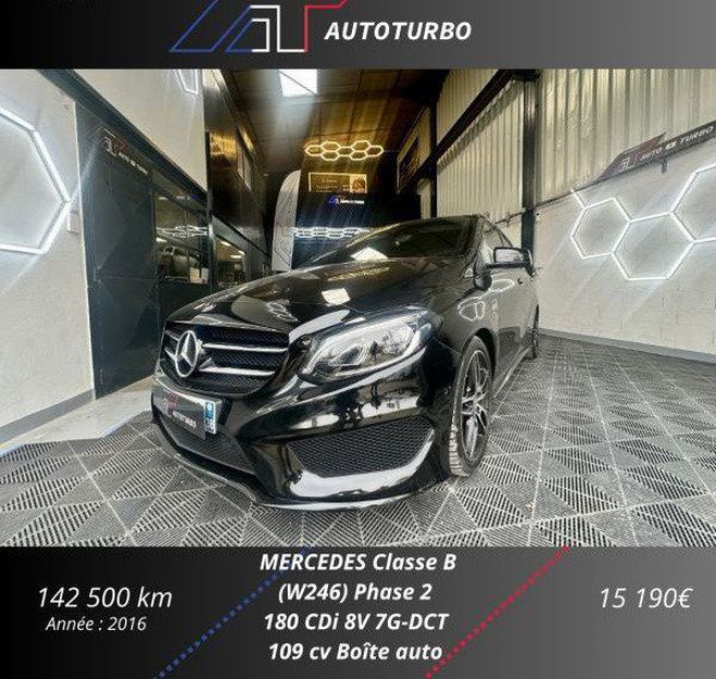 Mercedes Classe B 180 D 109CH BUSINESS EXECUTIVE EDITION 7 Noir de 2016