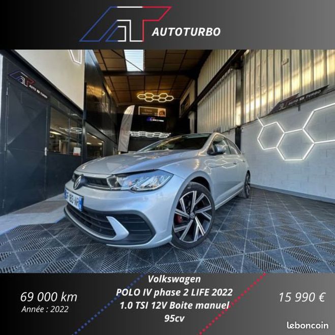 Volkswagen Polo 1.0 TSI 95CH LIFE Gris de 2022