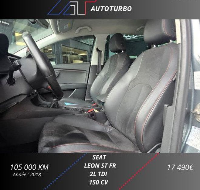 Seat Leon ST 2.0 TDI 150CH FAP FR Gris de 2018