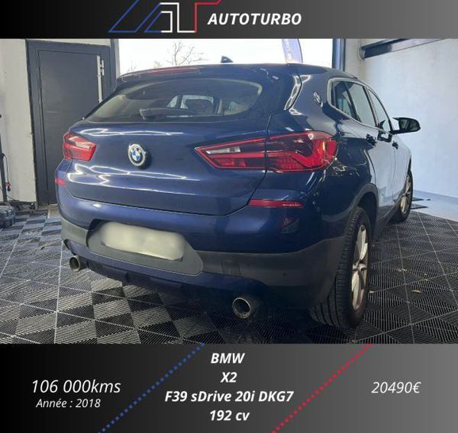 BMW X2 (F39) SDRIVE20IA 192CH BUSINESS DESIGN D Bleu de 2018