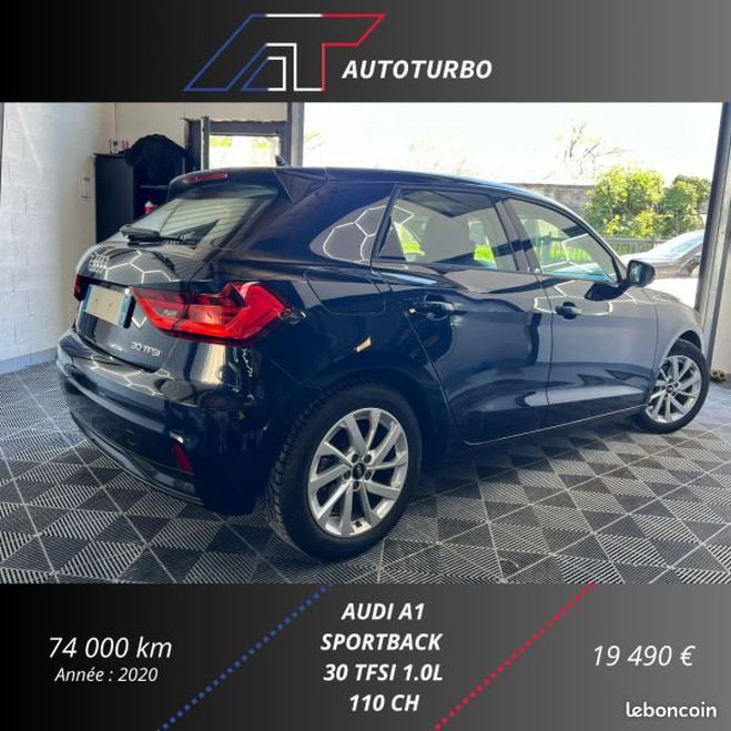 Audi A1 Sportback 30 TFSI 110CH DESIGN LUXE Bleu de 2020