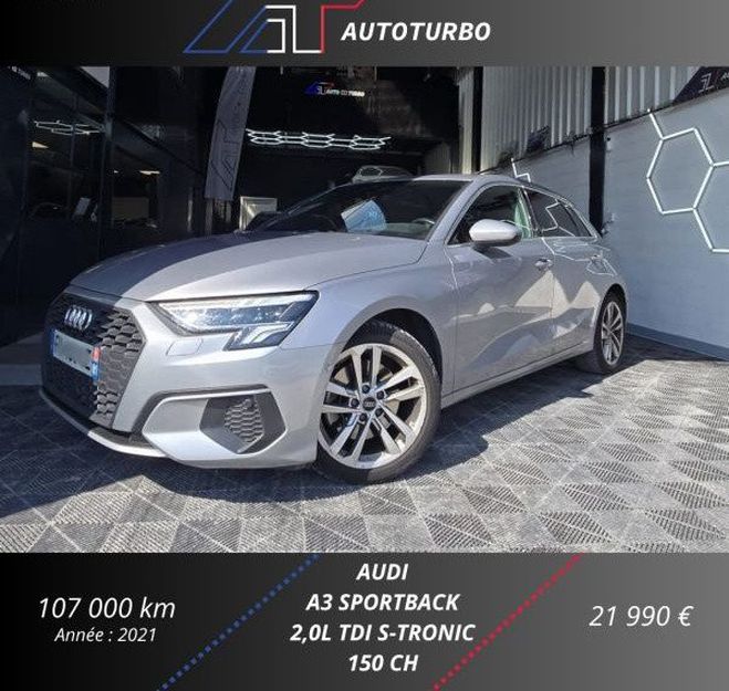 Audi A3 Sportback 35 TDI 150CH BUSINESS LINE S T Gris de 2021