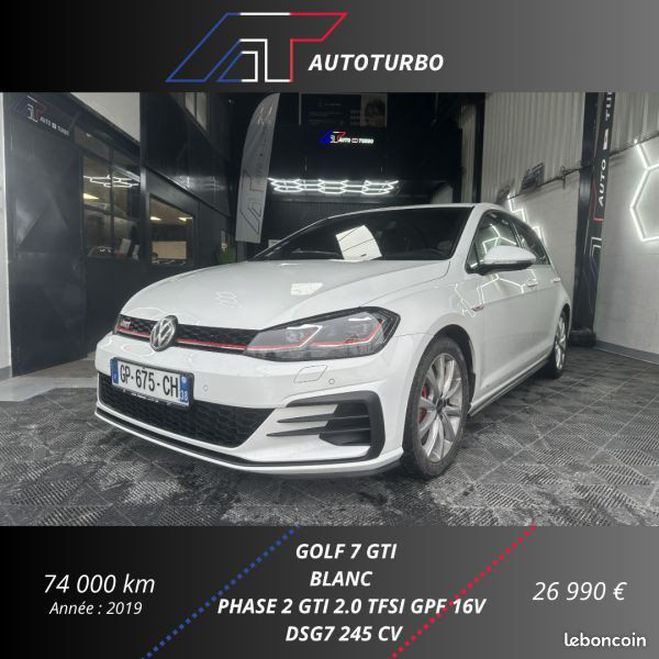 Volkswagen Golf VII 2.0 TSI 245CH GTI PERFORMANCE DSG7 5  de 2019