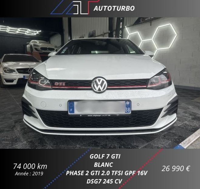 Volkswagen Golf VII 2.0 TSI 245CH GTI PERFORMANCE DSG7 5  de 2019