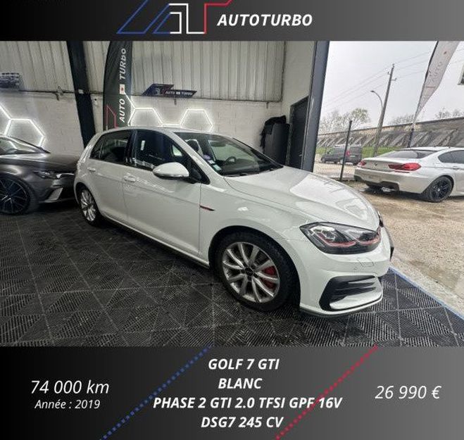 Volkswagen Golf VII 2.0 TSI 245CH GTI PERFORMANCE DSG7 5  de 2019