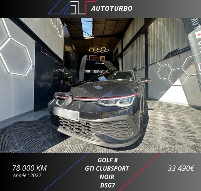 Volkswagen Golf VIII 2.0 TSI 300CH GTI CLUBSPORT DSG7 Noir de 2022