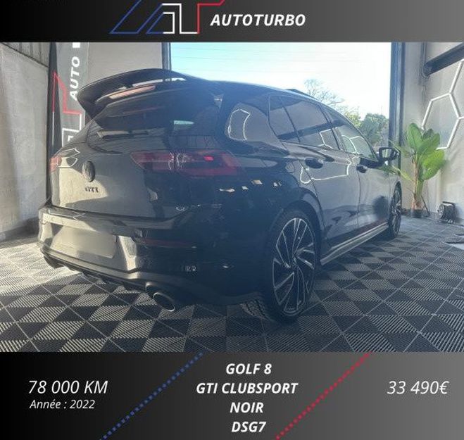 Volkswagen Golf VIII 2.0 TSI 300CH GTI CLUBSPORT DSG7 Noir de 2022