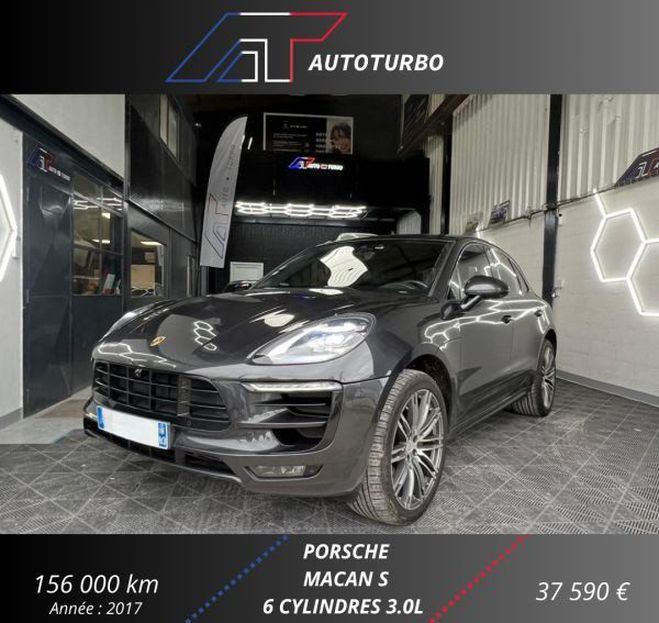 Porsche Macan (95B) 3.0 V6 258CH S DIESEL PDK Gris de 2017